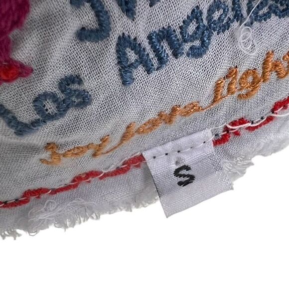 Johnny Was Dark Blue Velvet Long Sleeve Short Embroidered Dress Tunic Top Size S - Picture 11 of 11